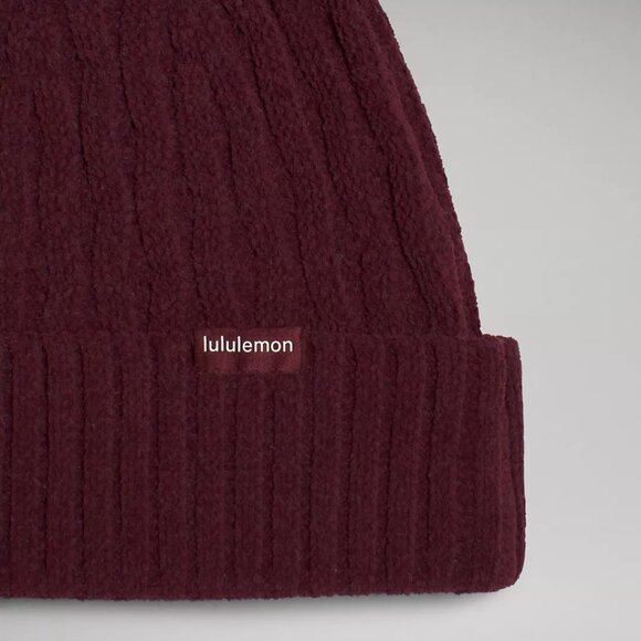 Lululemon Women's Cable Knit Pom Beanie - Picture 3 of 3
